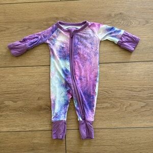 Little Sleepies Purple Tie Dye Zippy - Preemie